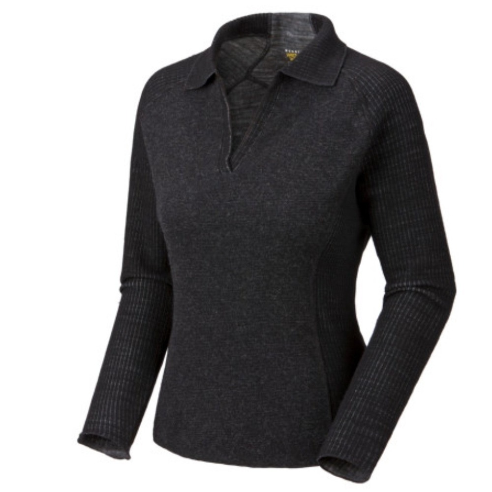 Mountain Hardwear Pullover Wool Blend Sweater Size Large Long Sleeve V-Neck Gray